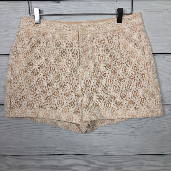LC Lauren Conrad Pants - LC Lauren Conrad Crochet Lace Shorts NWT